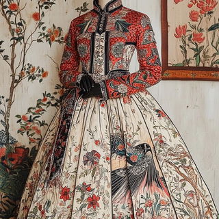 Prismtorrent style, Midjourney V6.1: haute-couture fashion outfit