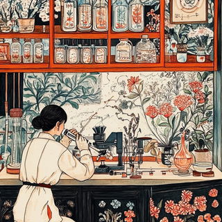 Prismtorrent style, Midjourney V6.1: editorial illustration for popular scientific magazine cover