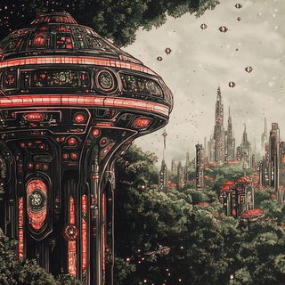 Prismtorrent style, Midjourney V6.1: cinematic shot from sci-fi movie