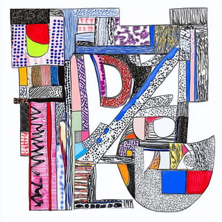 Igneous Operatics style, Midjourney V6.1: typographic composition with large letters