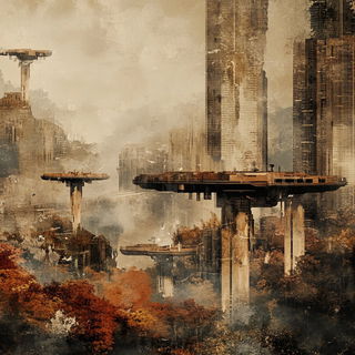 Jewelplaque style, Midjourney V6.1: megacity with futuristic bioarchitecture