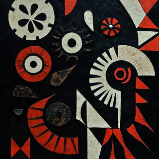Marginborne Leviathans style, Midjourney V6.1: creative pattern composition