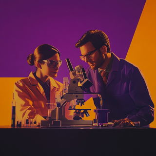 Cinderwarp style, Midjourney V6.1: editorial illustration for popular scientific magazine cover