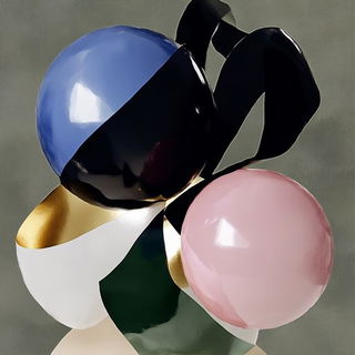 Truqueplant style, Midjourney V6.1: abstract 3D render