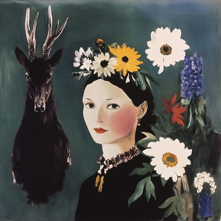 Truqueplant style, Midjourney V6.1: traditional folk art