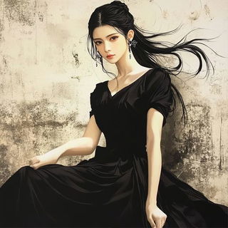 Cobalt Faience Encounter style, Midjourney V6.1: haute-couture fashion outfit