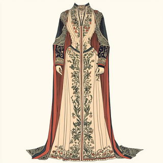 Waltziron style, Midjourney V6.1: haute-couture fashion outfit