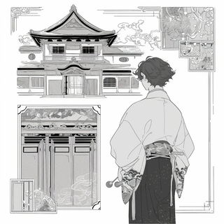Waltziron style, Midjourney V6.1: black-and-white manga comic strip
