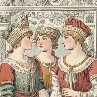 Waltziron style, Midjourney V6.1: classical 18th-century oil painting