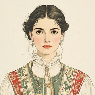 Waltziron style, Midjourney V6.1: photographic portrait of female protagonist