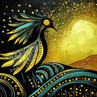 Chromavexillum style, Midjourney V6.1: traditional folk art