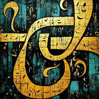 Chromavexillum style, Midjourney V6.1: typographic composition with large letters