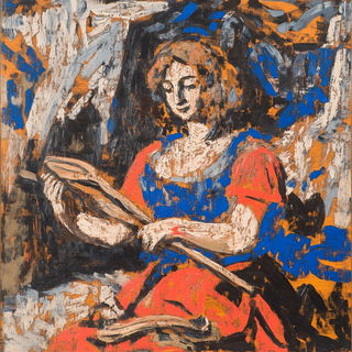 Garland Geomancy style, Midjourney V6.1: classical 18th-century oil painting