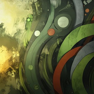 Cascade Polyrhythm style, Midjourney V6.1: creative pattern composition