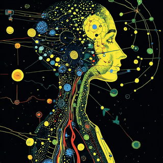 Pewterpop Bestiary style, Midjourney V6.1: editorial illustration for popular scientific magazine cover