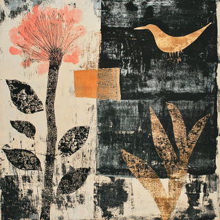 Sporeveil Ornamentalism style, Midjourney V6.1: traditional folk art