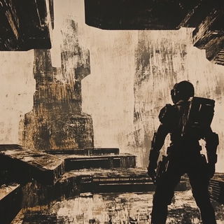 Sporeveil Ornamentalism style, Midjourney V6.1: cinematic shot from sci-fi movie