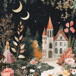 Cliffmythic style, Midjourney V6.1: retro fairy-tale illustration