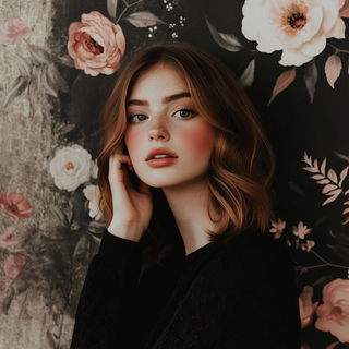Cliffmythic style, Midjourney V6.1: photographic portrait of female protagonist