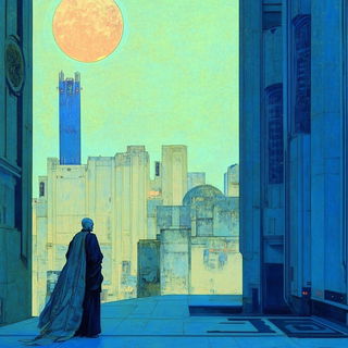 Cloudbrocade style, Midjourney V6.1: cinematic shot from sci-fi movie