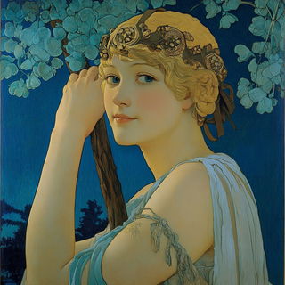 Cloudbrocade style, Midjourney V6.1: classical 18th-century oil painting
