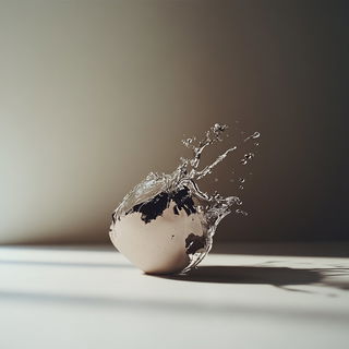 Orchardgris style, Midjourney V6.1: abstract 3D render