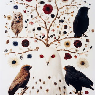 Orchardgris style, Midjourney V6.1: traditional folk art