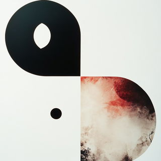 Orchardgris style, Midjourney V6.1: typographic composition with large letters