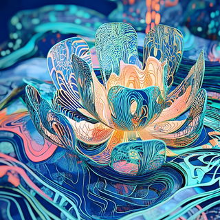 Cinderstretch style, Midjourney V6.1: abstract 3D render