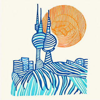 Cinderstretch style, Midjourney V6.1: bold minimalist logo design for Istanbul city municipal services