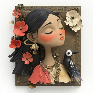 Neonolithics style, Midjourney V6.1: traditional folk art