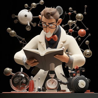 Neonolithics style, Midjourney V6.1: editorial illustration for popular scientific magazine cover