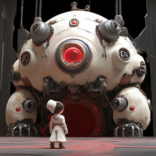 Neonolithics style, Midjourney V6.1: cinematic shot from sci-fi movie