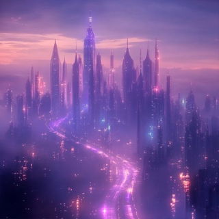 Inkshore Pastoralism style, Midjourney V6.1: megacity with futuristic bioarchitecture