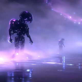 Inkshore Pastoralism style, Midjourney V6.1: cinematic shot from sci-fi movie