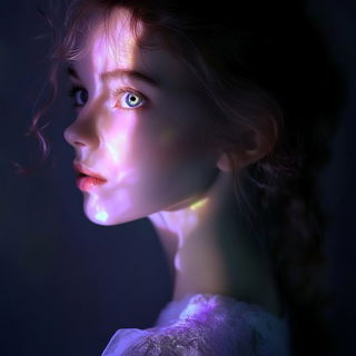 Inkshore Pastoralism style, Midjourney V6.1: photographic portrait of female protagonist