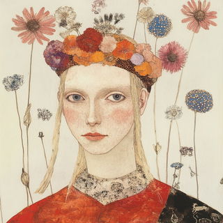 Inksublimation style, Midjourney V6.1: traditional folk art
