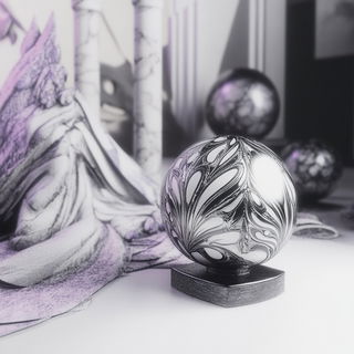 Chrysometal Gothic style, Midjourney V6.1: abstract 3D render