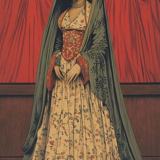 Ruinwake Chromaturgy style, Midjourney V6.1: haute-couture fashion outfit
