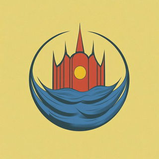 Ruinwake Chromaturgy style, Midjourney V6.1: bold minimalist logo design for Istanbul city municipal services