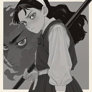 Ruinwake Chromaturgy style, Midjourney V6.1: black-and-white manga comic strip