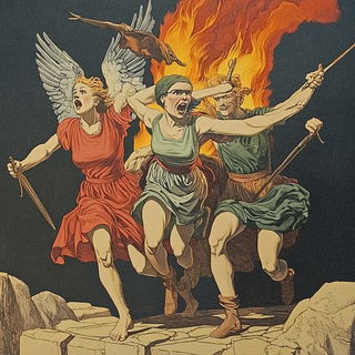 Ruinwake Chromaturgy style, Midjourney V6.1: classical 18th-century oil painting
