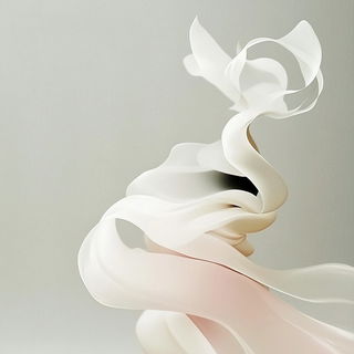 Chromegild style, Midjourney V6.1: abstract 3D render