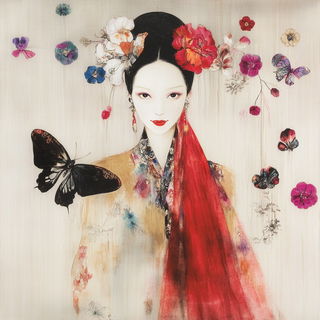 Chromegild style, Midjourney V6.1: traditional folk art