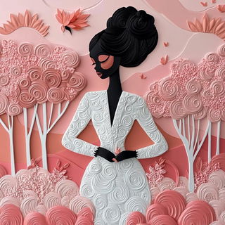 Vellum Apparatus style, Midjourney V6.1: haute-couture fashion outfit