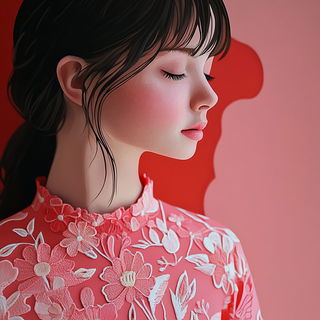 Vellum Apparatus style, Midjourney V6.1: photographic portrait of female protagonist