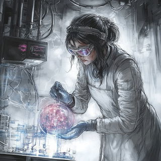 Conifer Switchback style, Midjourney V6.1: editorial illustration for popular scientific magazine cover