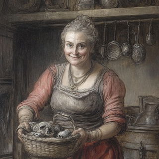 Conifer Switchback style, Midjourney V6.1: classical 18th-century oil painting