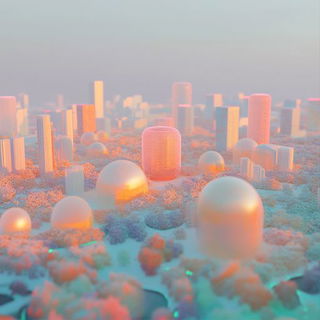 Cloudstrike Portraiture style, Midjourney V6.1: megacity with futuristic bioarchitecture
