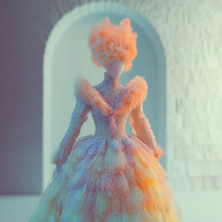 Cloudstrike Portraiture style, Midjourney V6.1: haute-couture fashion outfit